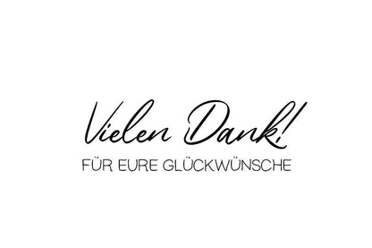 Aufkleber - "Vielen Dank" | Hochzeitspost Schriftzug | Plott zum selbst Aufkleben