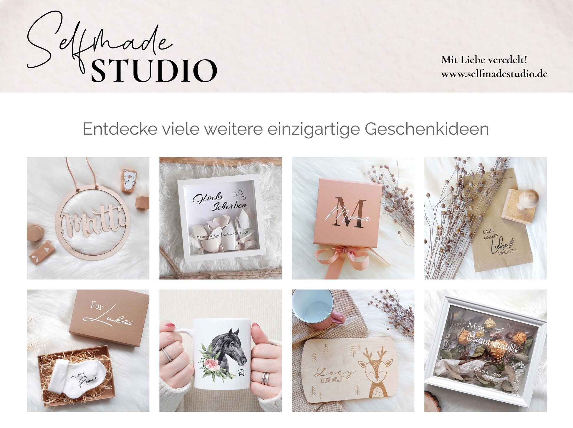 Adressstempel - Reinwald | Zierrahmen | personalisierter Familienstempel | Holzstempel Wunschadresse | Stempel Rechteckig 50x25mm / 60x30mm