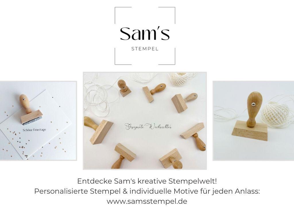 SamsStempel Stempelwelt Holzstempel Adressstempel, personalisierte Stempel, individuelle Stempel mit Adresse